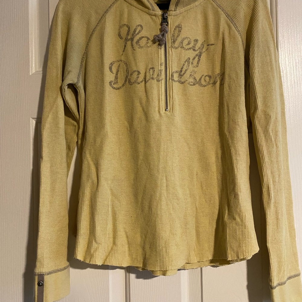 Harley-Davidson Women's Tan Cowl Neck Sweater